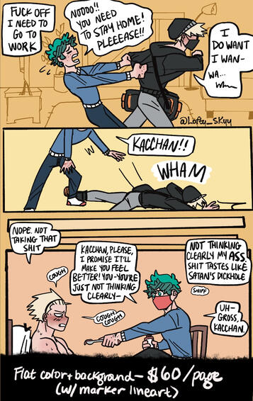 Flat Color +Background Marker Comic